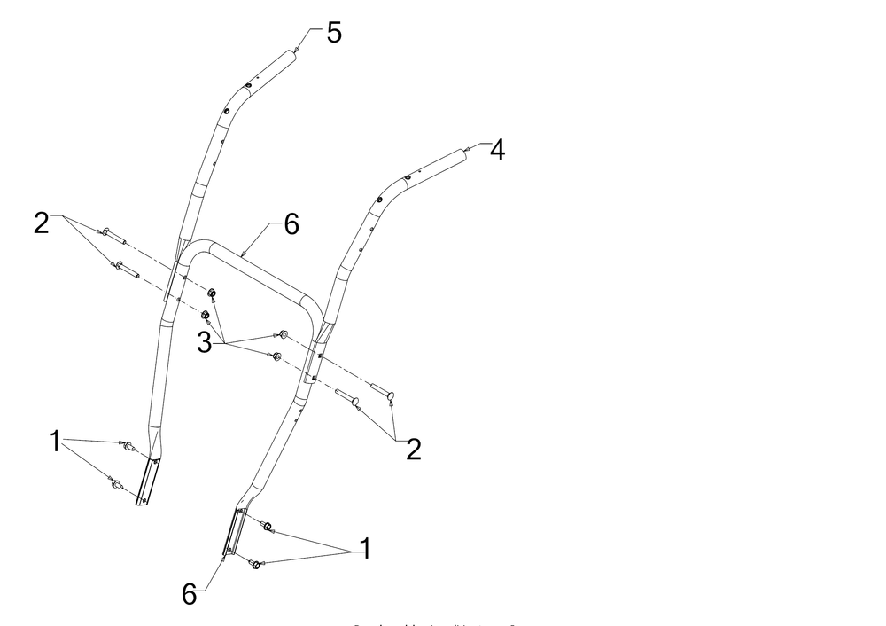 Handles Diagram and Parts List for 3X34-INCHPRO (31AH8ESV710)(2017) Cub Cadet Snow Blower